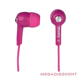 Fülhallgató HAMA HK2103 in-ear pink