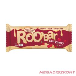   Roobar Bio szelet 30g - Fehércsokival bevont Meggyes (16db/#)