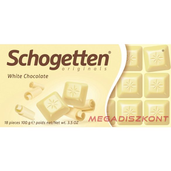 Schogetten csokoládé 100g - Fehércsokoládé (15 db/#)