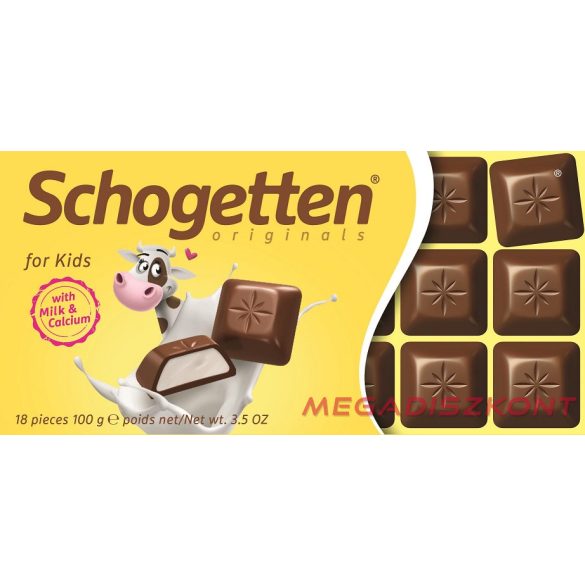 Schogetten csokoládé 100g - For Kids (15 db/#)