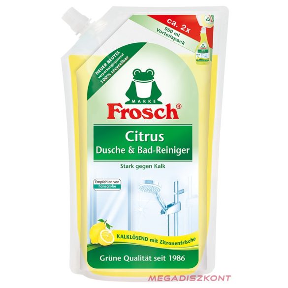 Frosch Fürdőszoba tisztító citrom 950ml utántöltő  (8 db/#)