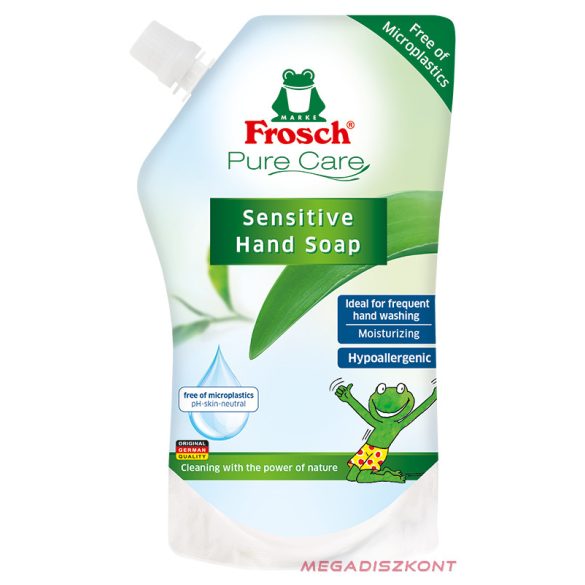 Frosch Folyékony szappan utántöltő 500ml - Érzékeny bőrre (6 db/#)