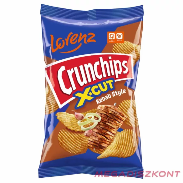Lorenz Crunchips X-cut 75g -  kebab (12 db/#)
