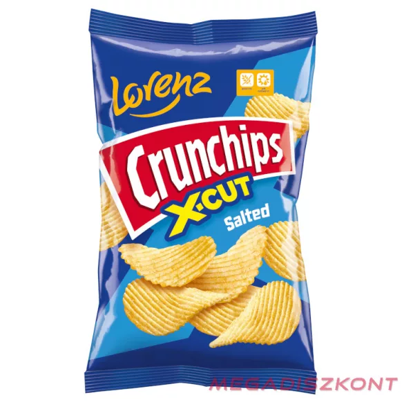 Lorenz Crunchips X-cut 75g - sós (12 db/#)