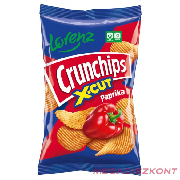 Lorenz Crunchips X-cut 75g -  paprika (12 db/#)
