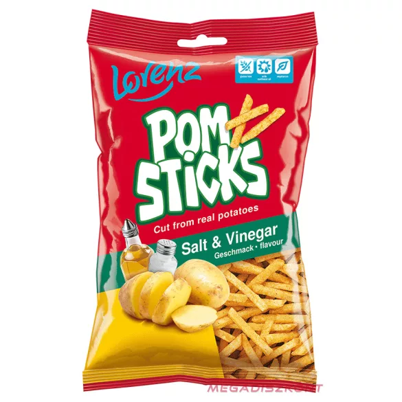 Lorenz Pomsticks burgonyapálcika 85g - Salt&Vinegar (21 db/#) 