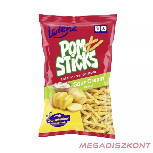Lorenz Pomsticks burgonyapálcika 85g -  Sour Cream (21 db/#)