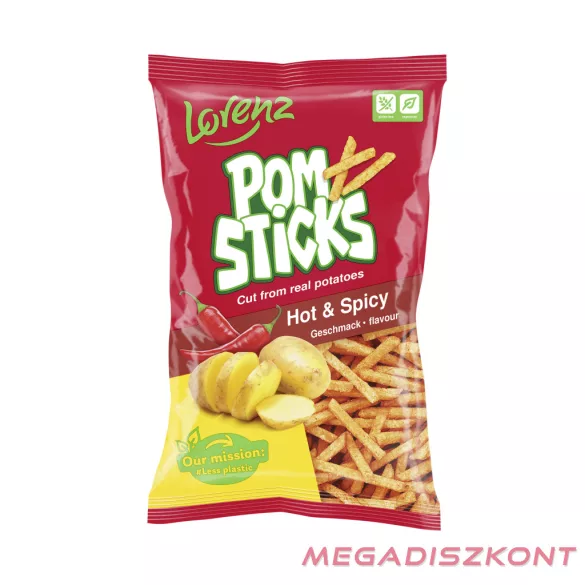 Lorenz Pomsticks burgonyapálcika 85g -  Hot&Spicy (21 db/#)