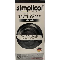   Heitmann Simplicol Intensive textilfesték 150 ml+ 400 g - Bársony fekete