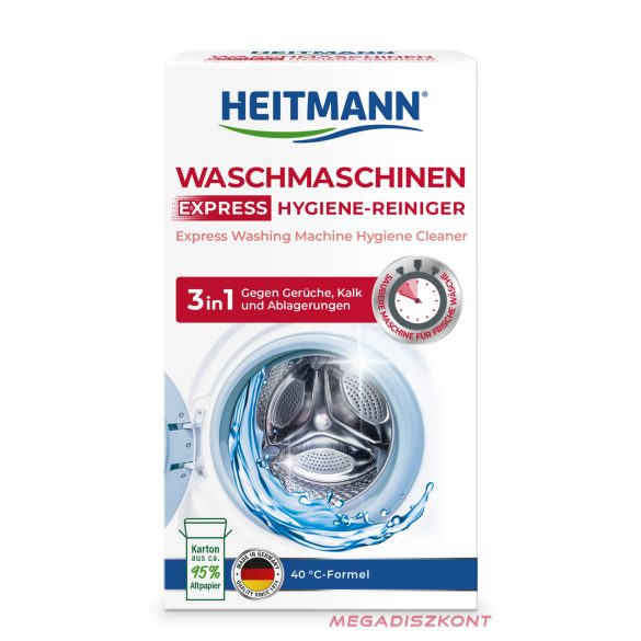 HEITMANN Higiéniás mosógép tisztító por 250g (6 db/#)
