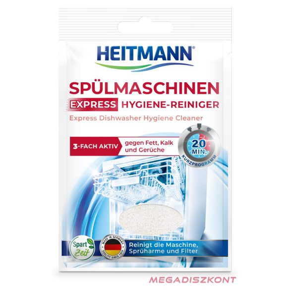 HEITMANN Higiéniás mosogatógép tisztító por 30g (15 db/#)