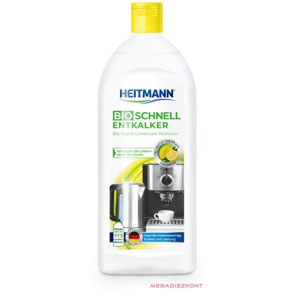 HEITMANN Bio háztartási gép vízkőoldó folyadék 250ml (6 db/#)