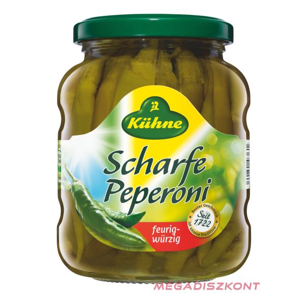 Kühne csípős zöld pepperóni 300 g /370 ml (10 db/#)