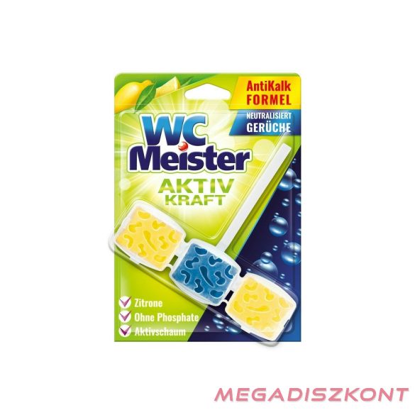 Wc Meister wc tisztító block 45 g - lemon