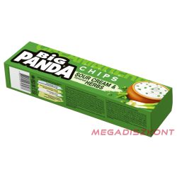 Big PANDA XXLONG Chips 50g - SOUR CREAM & HERBS (25db/#)