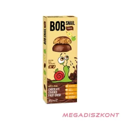   Bob Snail Gyümölcs snack 30g - tejcsokoládéban alma-körte (24 db/#)