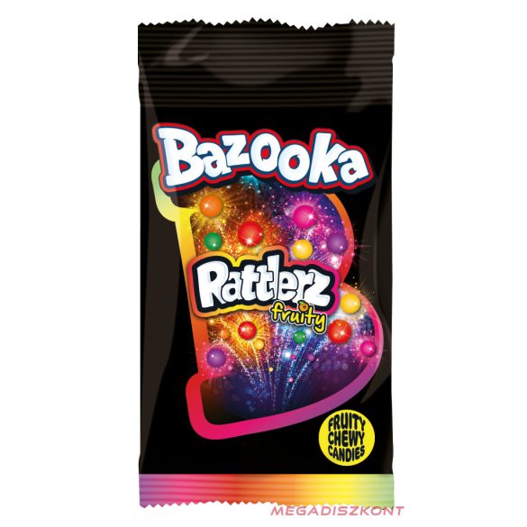 Bazooka Rattlerz Sweet olvadó cukorka 40g (24db/#)
