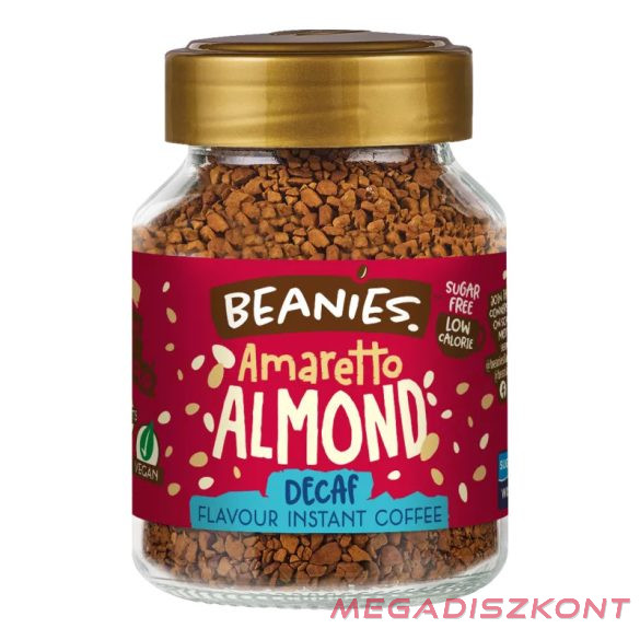 Beanies instant kávé 50g - Koffeinmentes Amaretto mandula