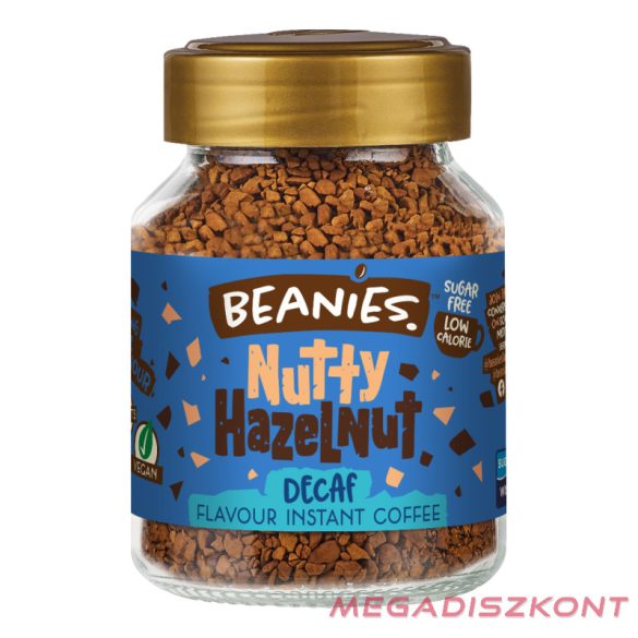 Beanies instant kávé 50g - Koffeinmentes Nutty Hazelnut