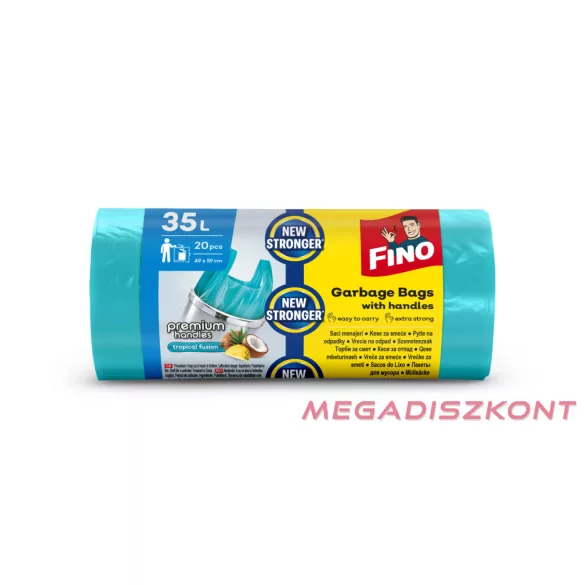 FINO Premium Handles szemeteszsák 35L, 20 zsák tropical illat, (28 db/#)