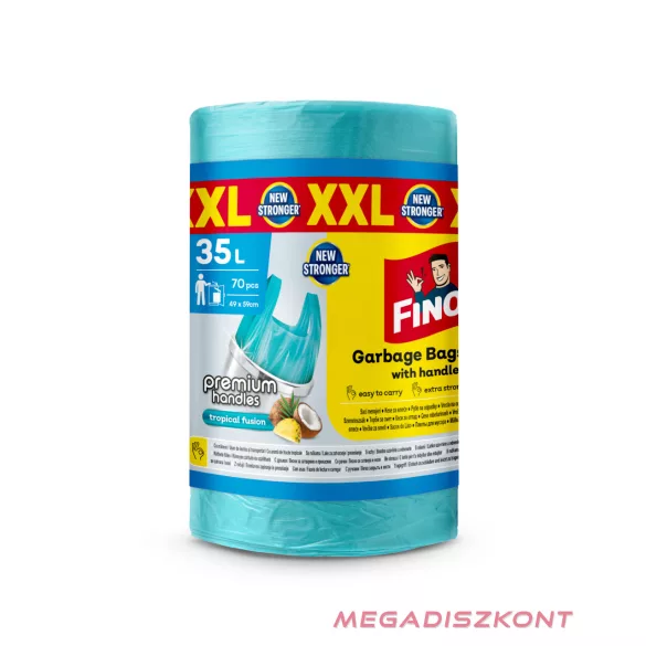 FINO Premium Handles szemeteszsák 35L, 70 zsák tropical illat, (12 db/#)