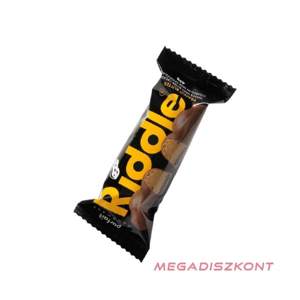 Riddle mogyoróvajas ostyaszelet keserűkrémmel 45g (15db/#)