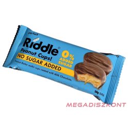   Riddle Mogyoróvajas csokikorongok hozzáadott cukor nélkül 50g (15db/#)