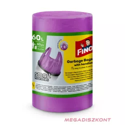   FINO Smart Handles szemeteszsák 60L, 60 zsák, 59x71cm (12 db/#)