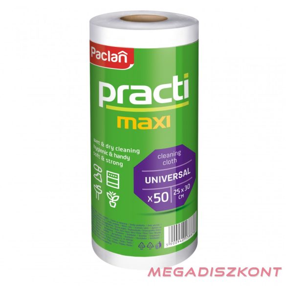 Paclan Practi Maxi Roll törlőkendő 50 db 25*30cm