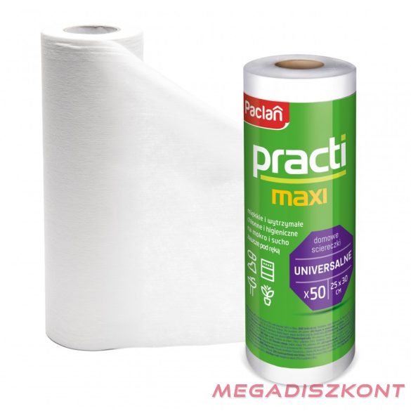 Paclan Practi Maxi Roll törlőkendő 50 db 25*30cm