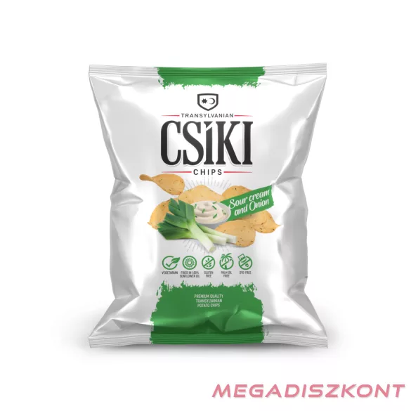 Csíki Chips 125g - Sour cream and Onion