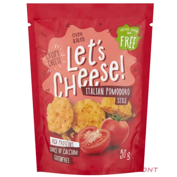 Lets Cheese sajt snack 50g - Italian Pomodoro (36 db/#)