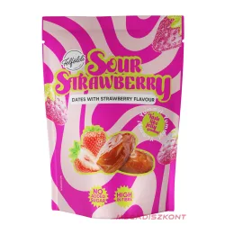   Felföldi ízesített datolya 100g - Sour strawberry (36 db/#)