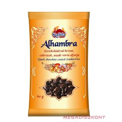   KALIFA Alhambra étcsokoládés aszalt vörös áfonya 60g (18 db/#)