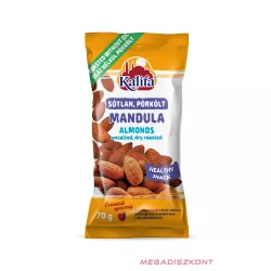 KALIFA mandula sótlan, szárazon pörkölt 60g (20 db/#)