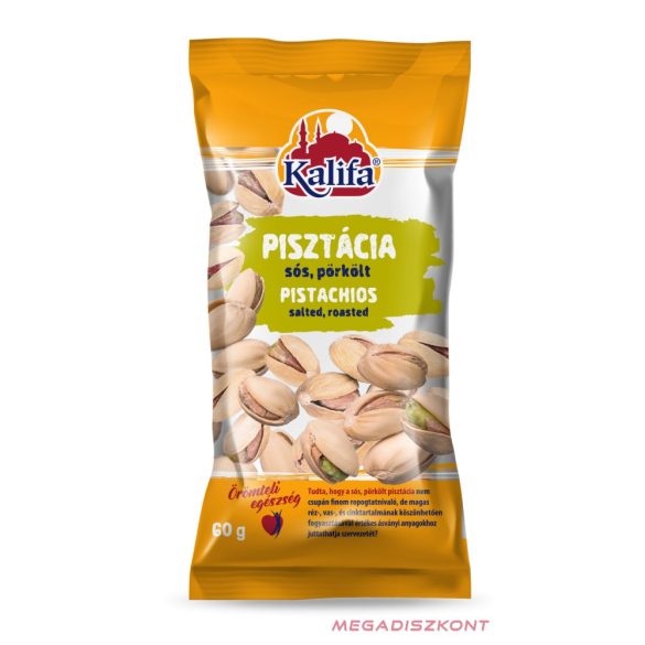 KALIFA pisztácia sós, pörkölt 60g (20 db/#)