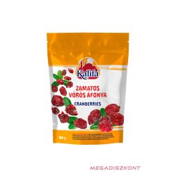   KALIFA Zamatos Vörös Áfonya 180g aszalt, cukrozott visszazárható (10 db/#)