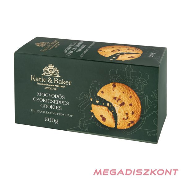 KATIE & BAKER keksz 200g - Mogyorós belga csokicseppes (12 db/#)