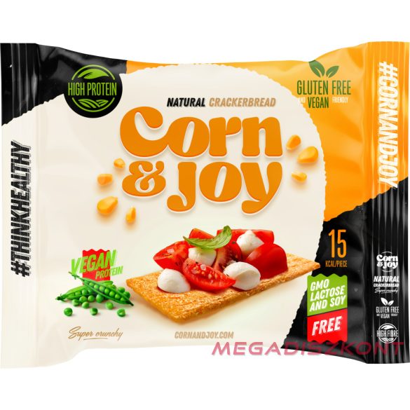 Corn&Joy extrudált kenyér 90g - Vegan protein (18 db/#)