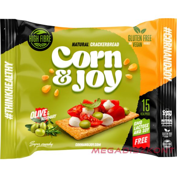 Corn&Joy extrudált kenyér 80g - Rozmaring-olíva (18 db/#)