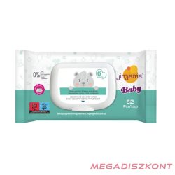   JimJams Baby nedves popsitörlőkendő - illatmentes 52db (24 db/#)