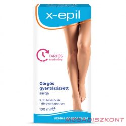   X-Epil Görgős gyantázószett sárga - 100ml gyantapatron +5db gyantalehúzó csík (18 db/#)