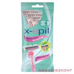 X-Epil Eldobható női borotva 3 pengés 3+1/csom (24 db/#)