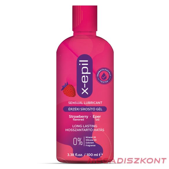 X-Epil Érzéki síkosító gél eper ízű  100ml (20 db/#)