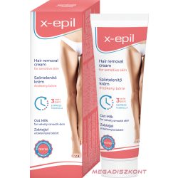   X-Epil Szőrtelenítő krém testre 100ml - zabtejjel - 3 perces expressz formula (18 db/#)