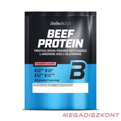 BioTech fehérjepor Beef Protein 30g - eper (50 db/#)