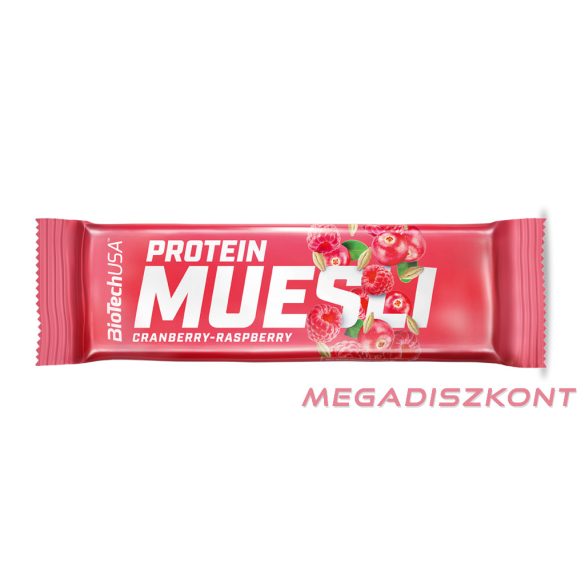BioTech műzliszelet Protein Muesli 30g - áfonya-málna (28 db/#)