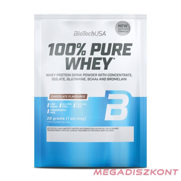 BioTech fehérjepor 100% Pure Whey 28g - csokoládé (50 db/#)
