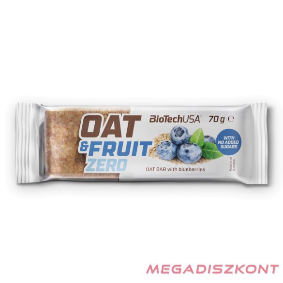 BioTech zabszelet Oat and Fruit Zero 70g - áfonya (20 db/#)