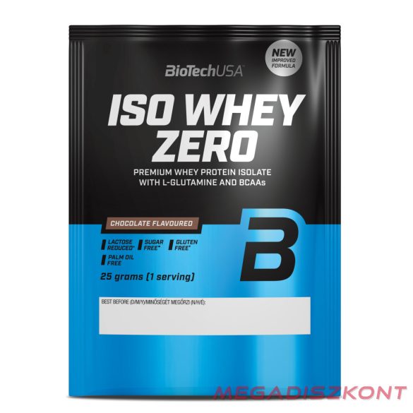 BioTech fehérjepor Iso Whey Zero 25g - csokoládé (50 db/#)